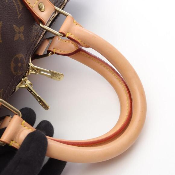 LOUIS VUITTON Brown Monogram Leather Boston Bag - Picture 6 of 10